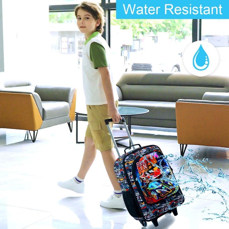 KLFVB Kids Luggage for Boys Girls, Cute Rolling Wheels Suitcase for Toddler, Children Travel Carry on Suitcase - Image 3